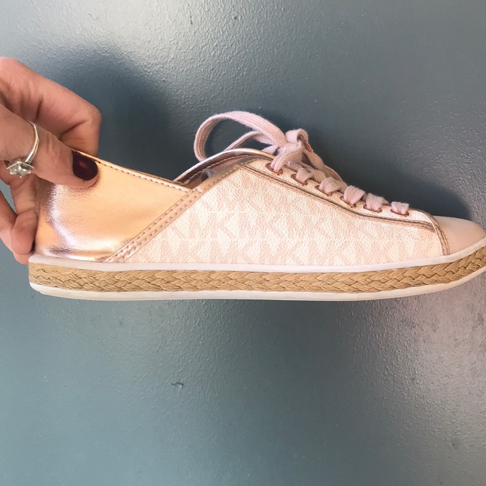 Michael Kors pale pink sneakers